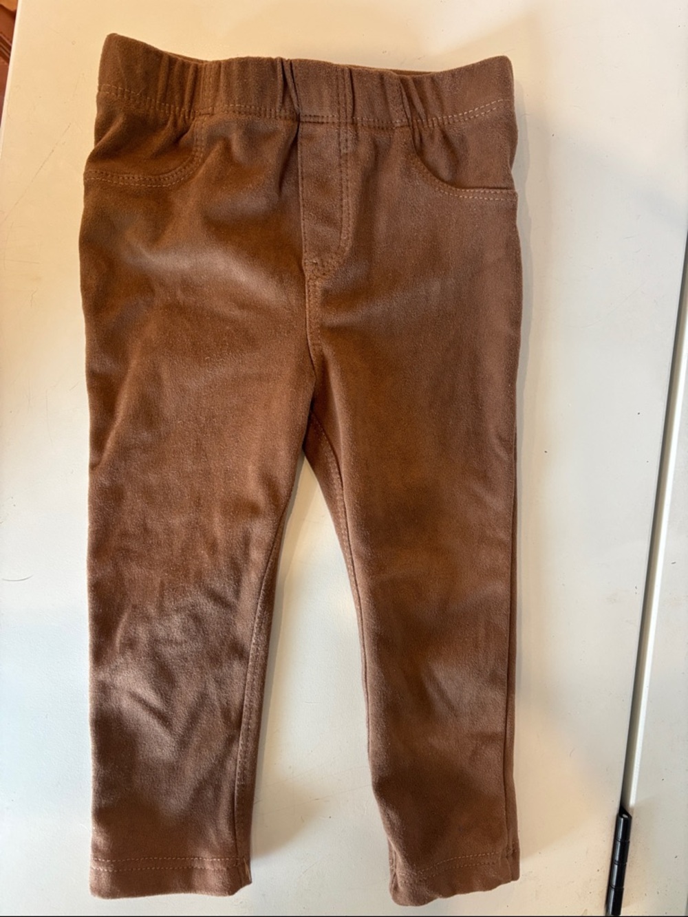 Juicy Couture Kids Brown suede Pull-On Leggings